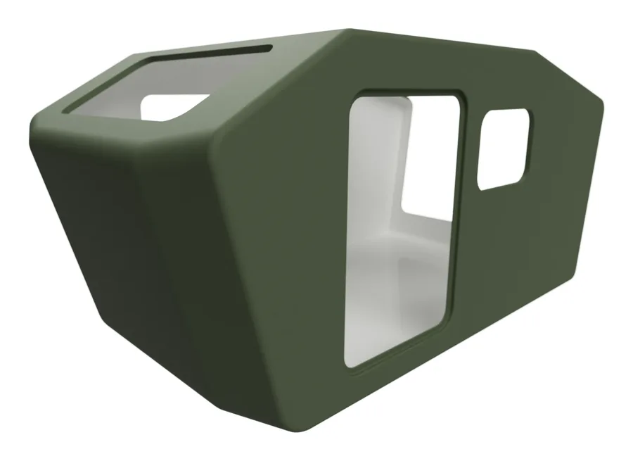 Glide monocoque shell in Forest (green)